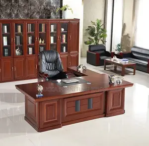 Office Tables: Executive High 160cm Mahogany Office Table