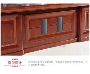 Office Tables: Executive High 160cm Mahogany Office Table