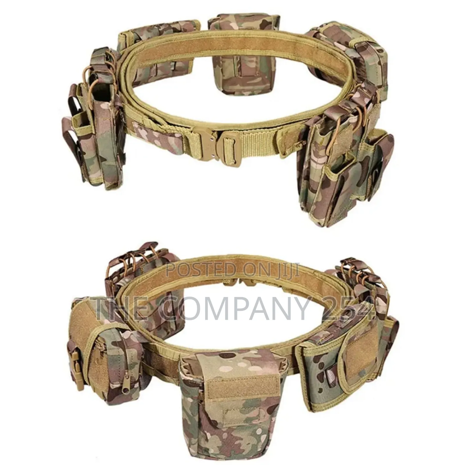 Sivi Multi Function Camo 6 Pcsset Utility Duty Tactical Belt