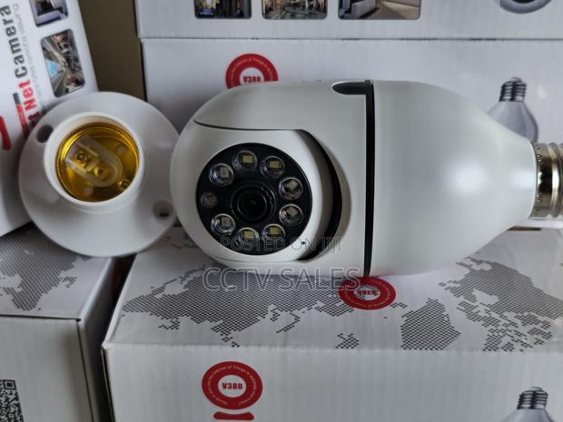 Smart Wifi Home Camera E27 Remote View V380pro App