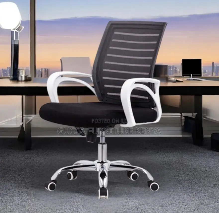 Office Chairs: Office Swivel Low Strong Mesh Back Chair