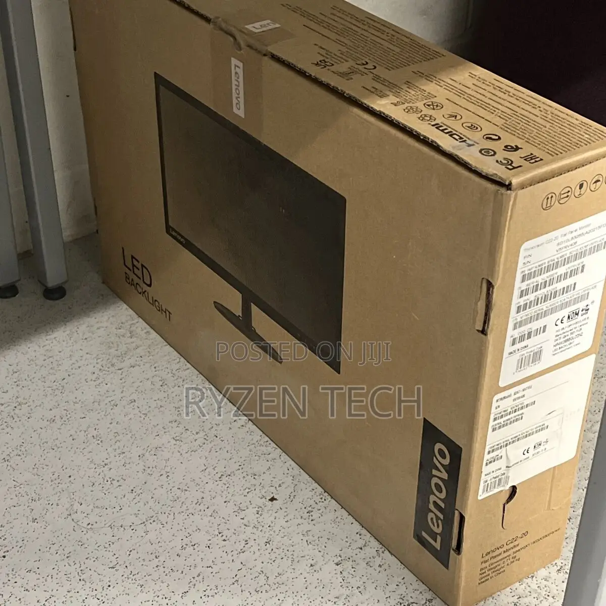 Lenovo D19-10 18.5" Hd Monitor, Black Color