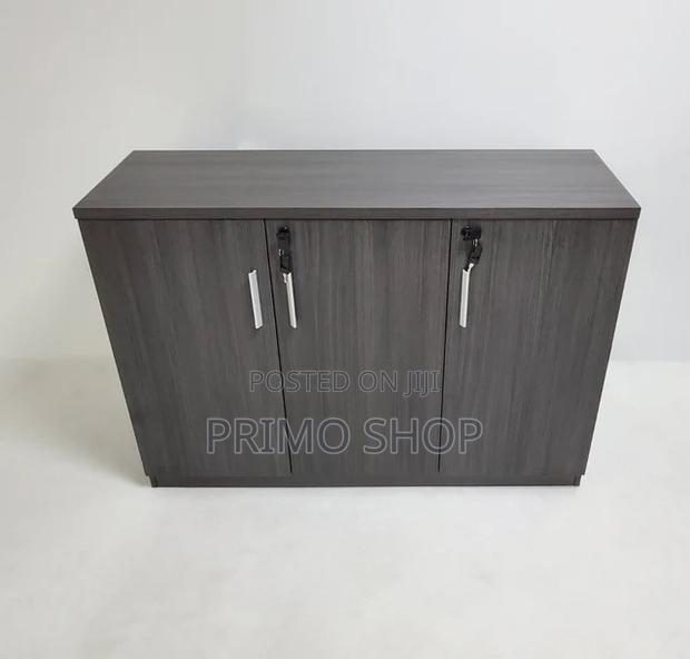 Office Cabinet; 3 Door Wooden Office Credenza