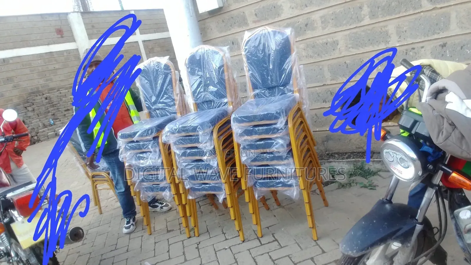 Blue Conference Chairs