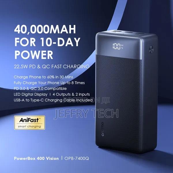 Oraimo Powerbox 400 Vision 40000mah 22.5w Power Bank - thumbnail 2