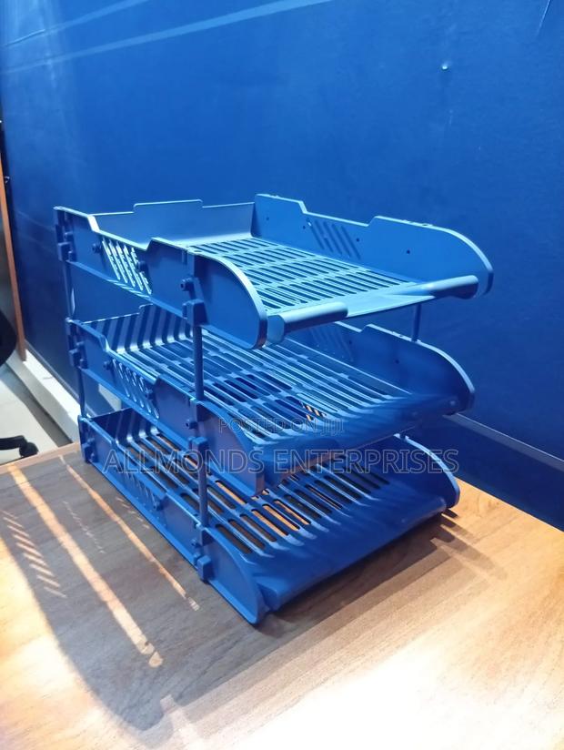 Plastic Documents Tray- 3 Tier - thumbnail 3
