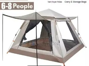 6 -8 People Camping Tent Available Colour: Blue