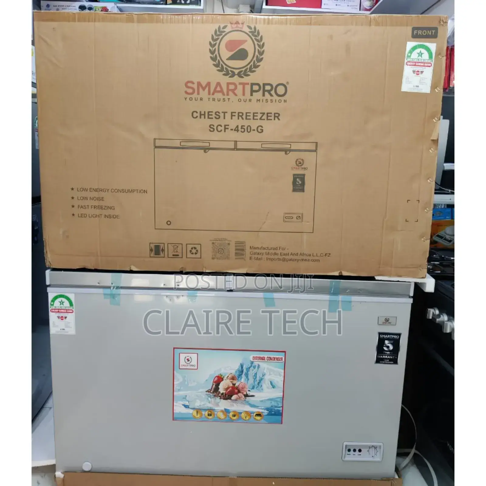 *Smartpro Freezer Two Door SCF-450-G