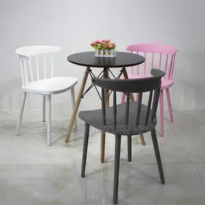 Home Chairs: Modern Style Stackable Plastic Dining Chair