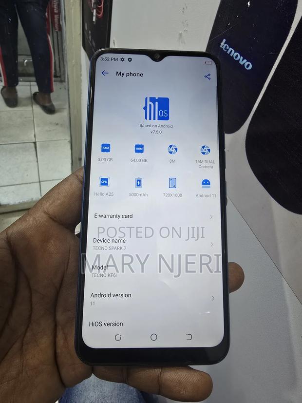Tecno Spark 7 64 GB Blue - thumbnail 5