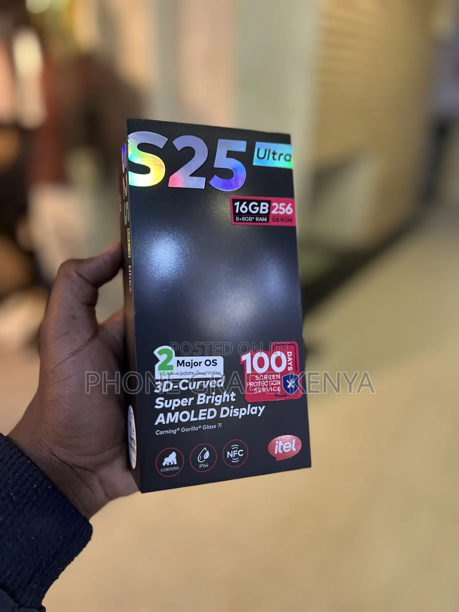 New Itel S25 Ultra 256 GB Black