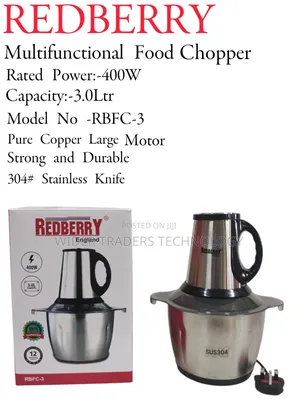 Redberry Premium Range of Food Chopper RBFC - 3 [ 3 LTR