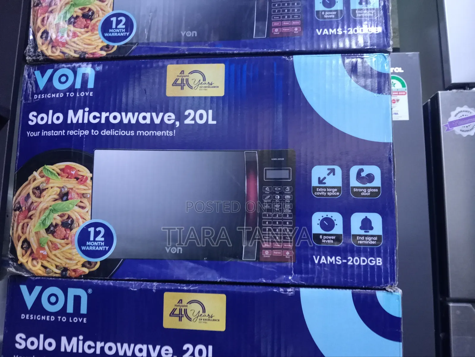 Von 20l Microwave Oven With Grill Vamg-20dgb