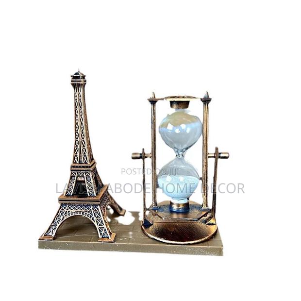 Rustic Hour Glass X Eiffel Tower Decor - thumbnail 3