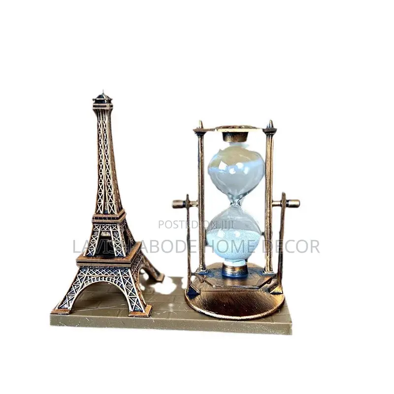 Rustic Hour Glass X Eiffel Tower Decor