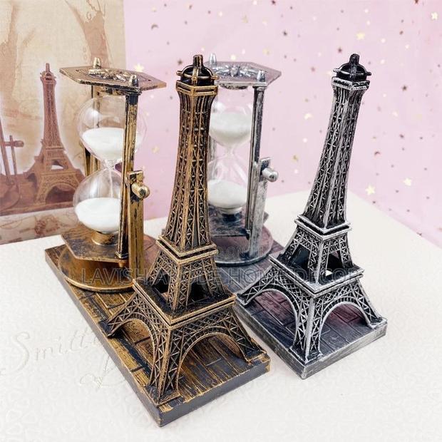 Rustic Hour Glass X Eiffel Tower Decor - thumbnail 2