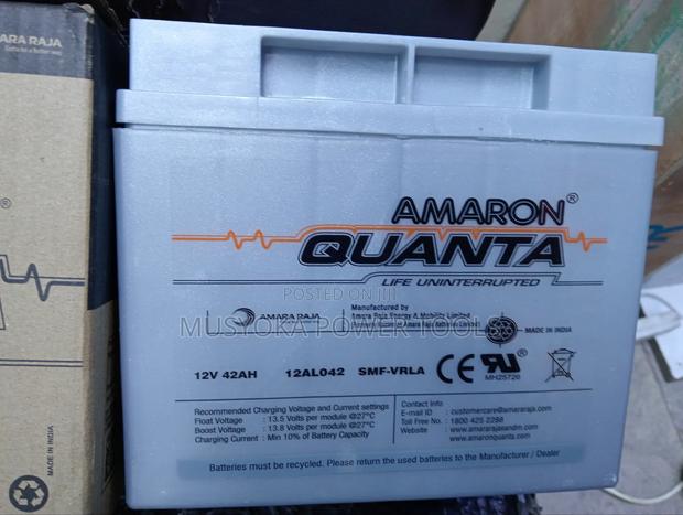 12v 42ah Amaron Battery - thumbnail 3