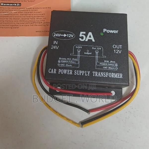 Car Power Supply Dc to Dc Converter 24v to 12v 5a