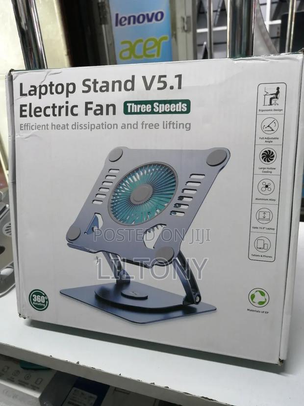 Laptop Stand V5. 1 With Three Speed Fun - thumbnail 2