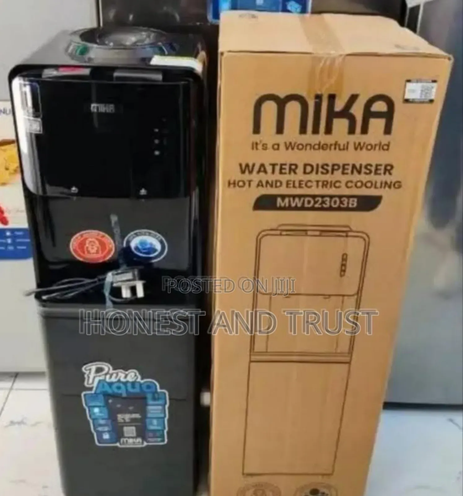 Black Mika Water Dispenser