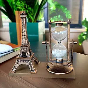 Decorative Hour Glass With Eiffel Paris Tower