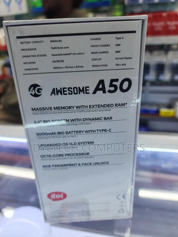 New Itel A50 128 GB Black - thumbnail 2