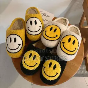 Smiley Face Fur Slip-on