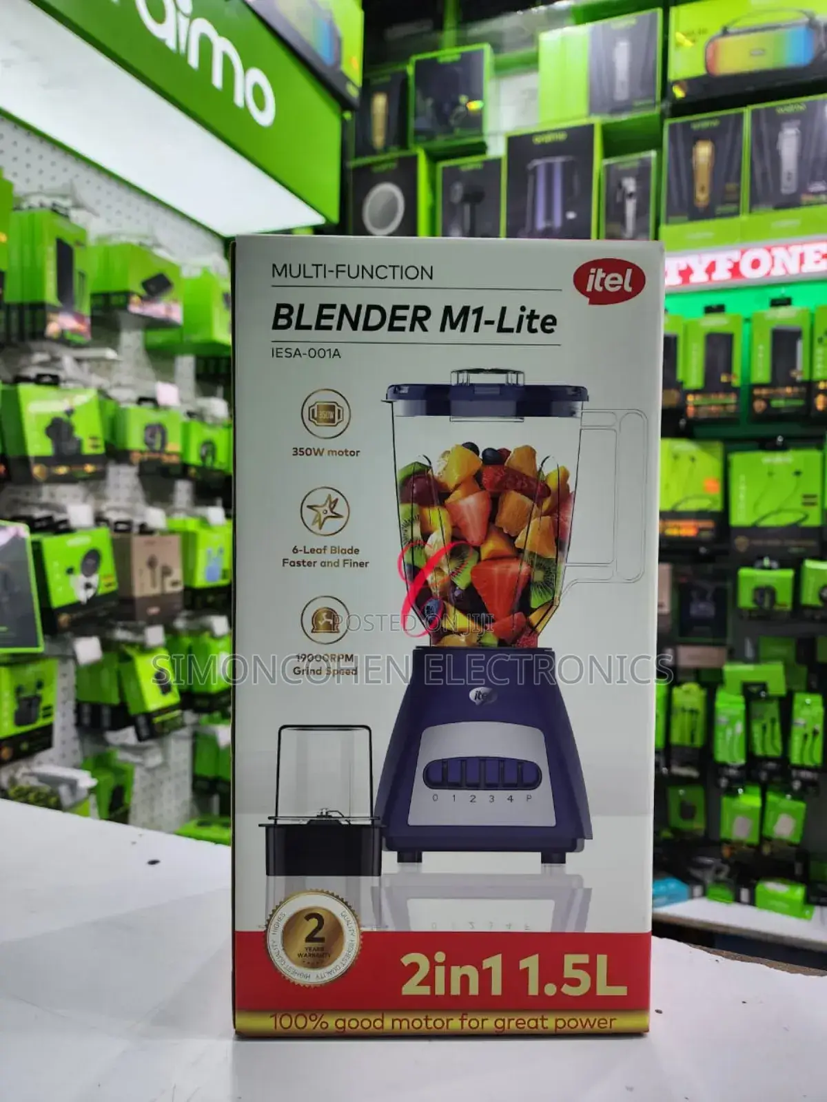 Itel 2 in 1 Blender 1.5l