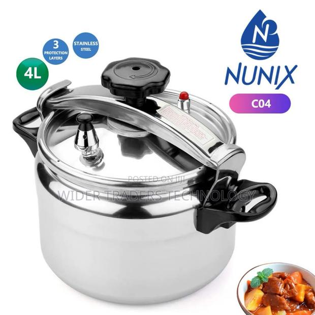 4 Litres Nunix Manual Pressure Cooker