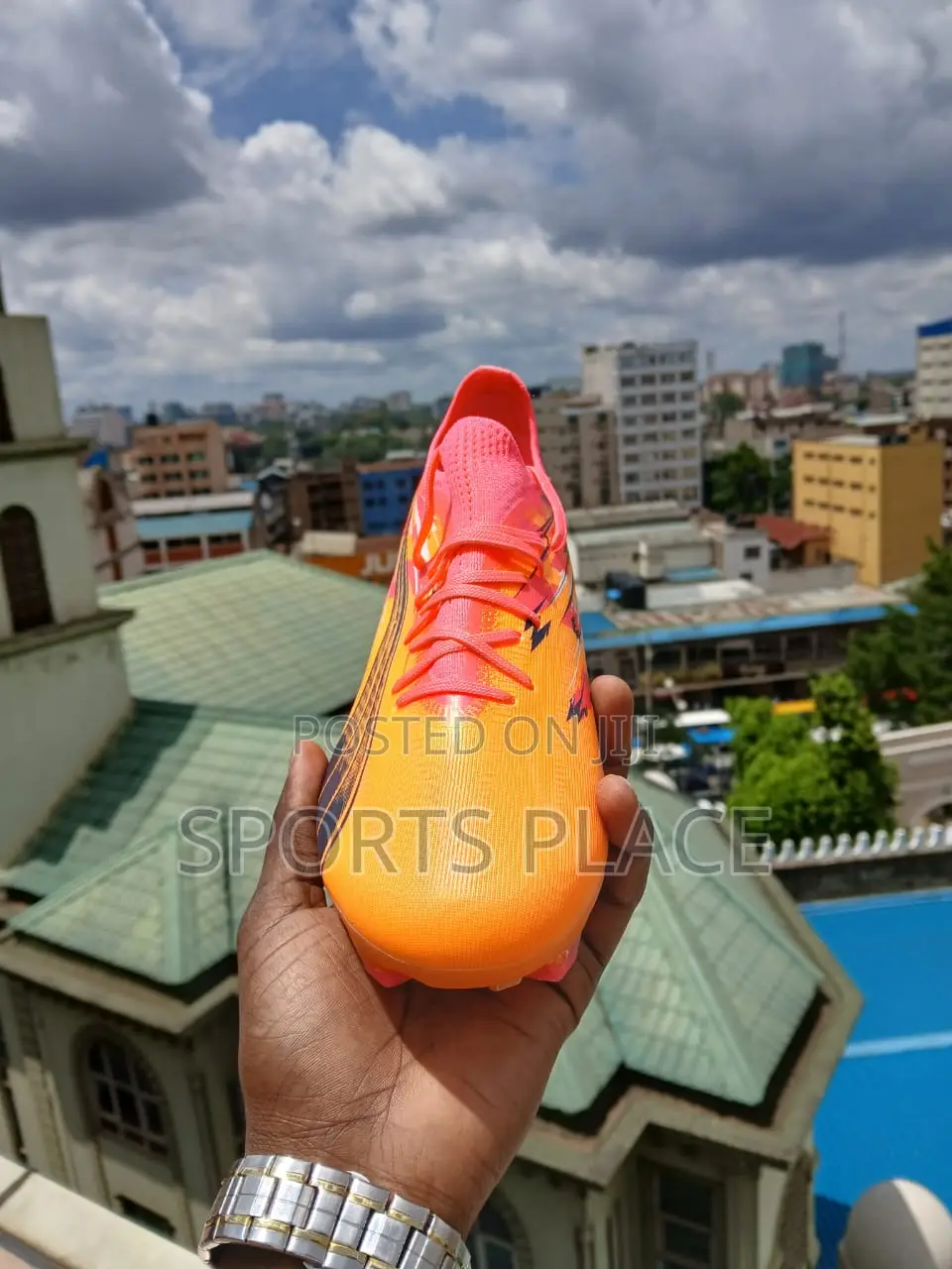Puma Orange Fg/Ag Football Boots Ultimate Ultra