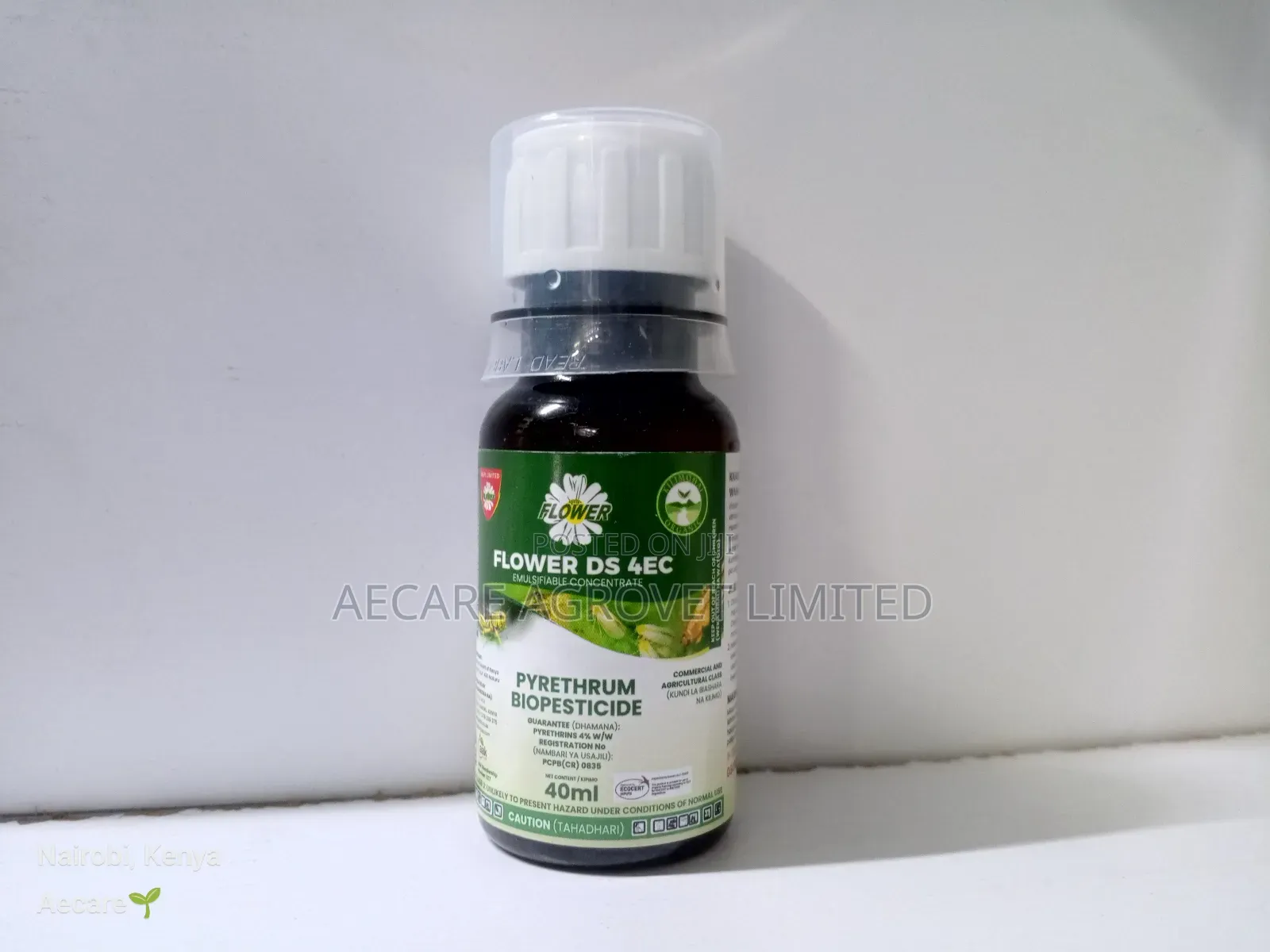 Flowerds 4ec Natural Pyrethrum Biopesticide 40,80,240 480ml