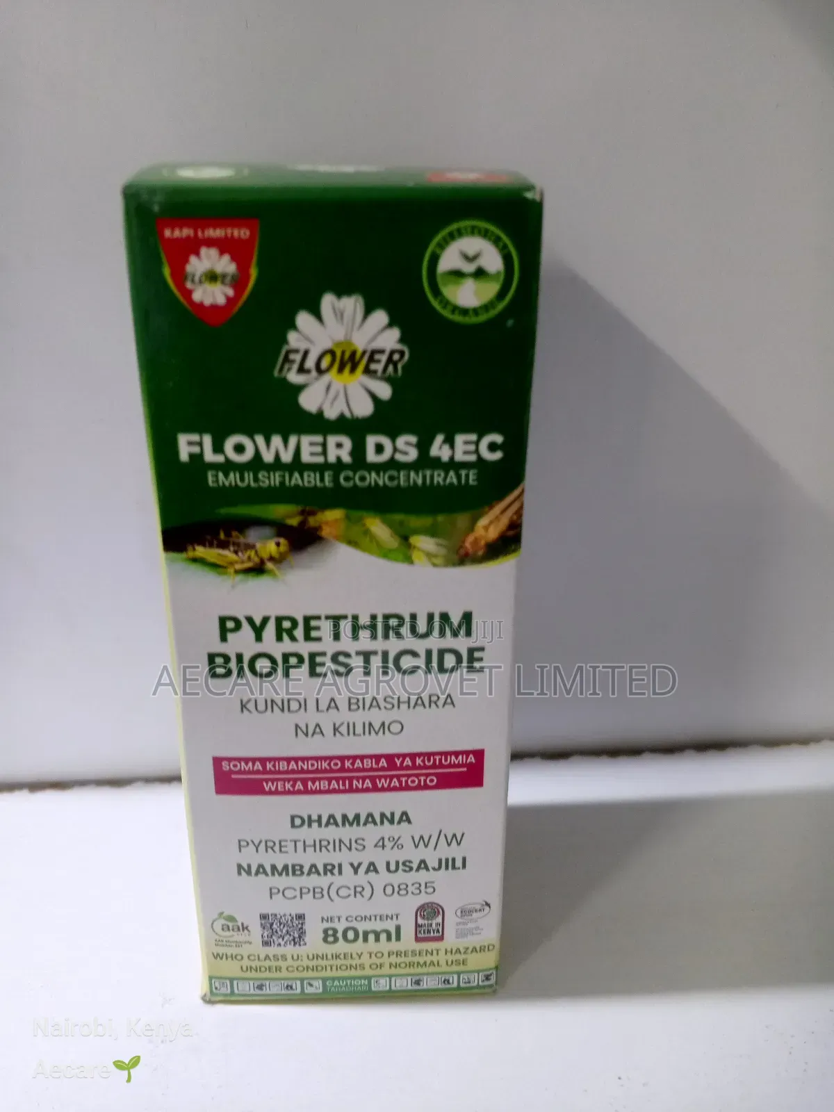 Flowerds 4ec Natural Pyrethrum Biopesticide 40,80,240 480ml