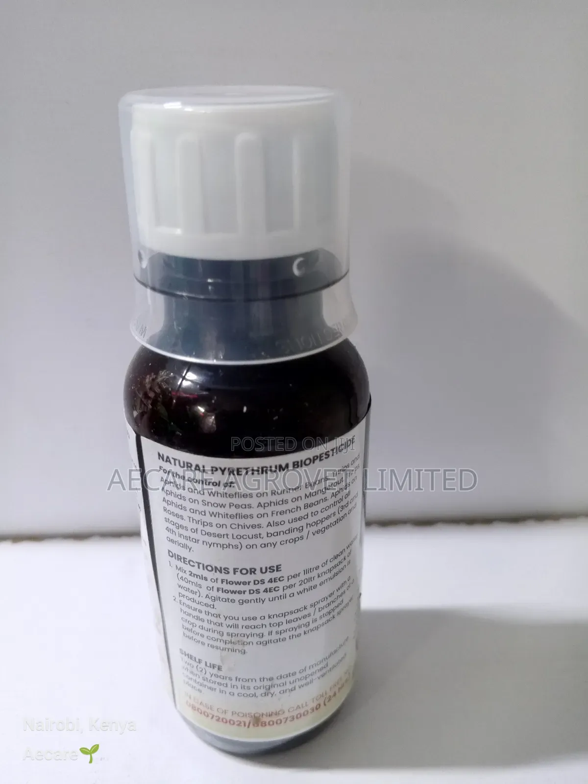 Flowerds 4ec Natural Pyrethrum Biopesticide 40,80,240 480ml