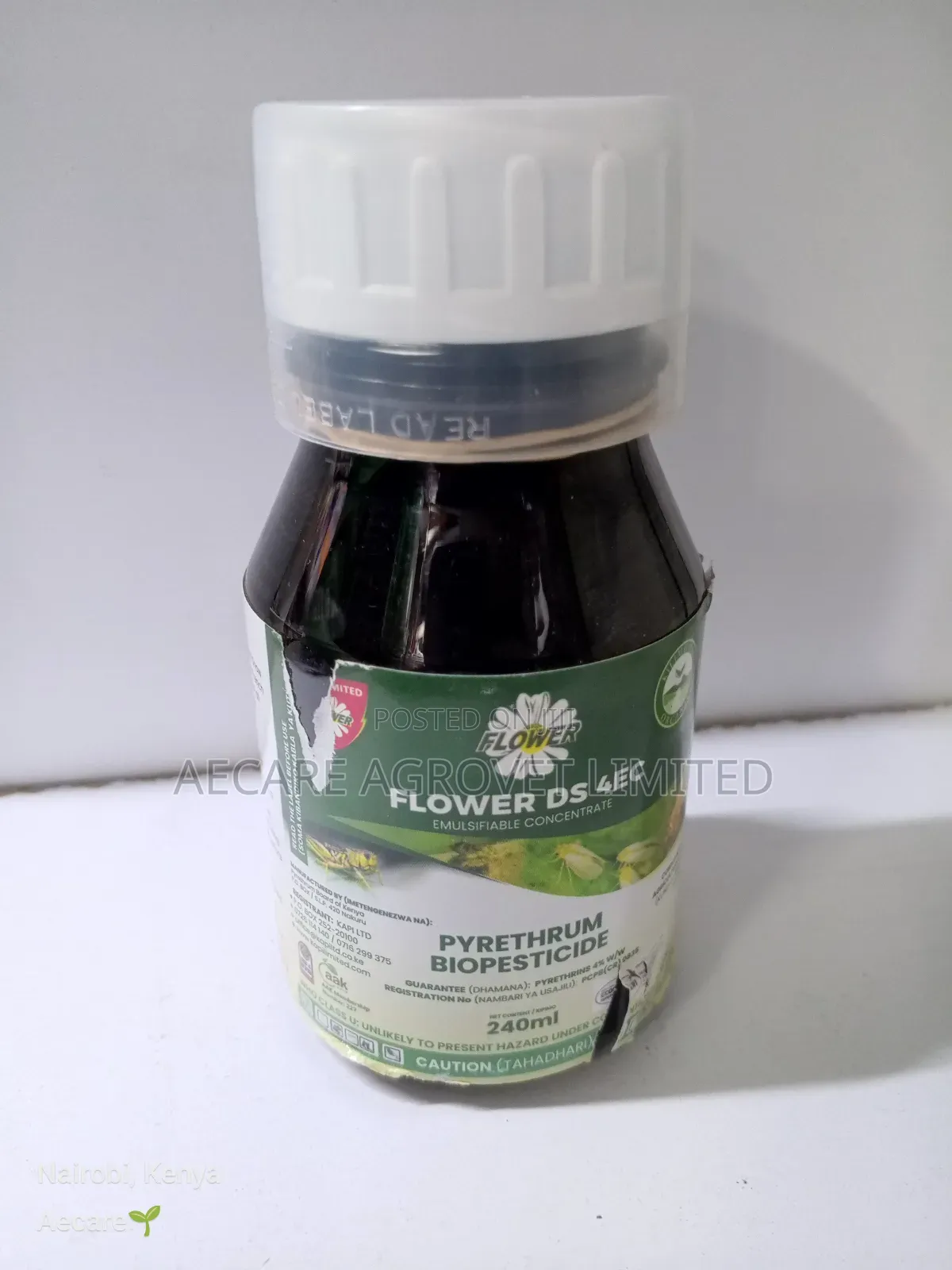 Flowerds 4ec Natural Pyrethrum Biopesticide 40,80,240 480ml