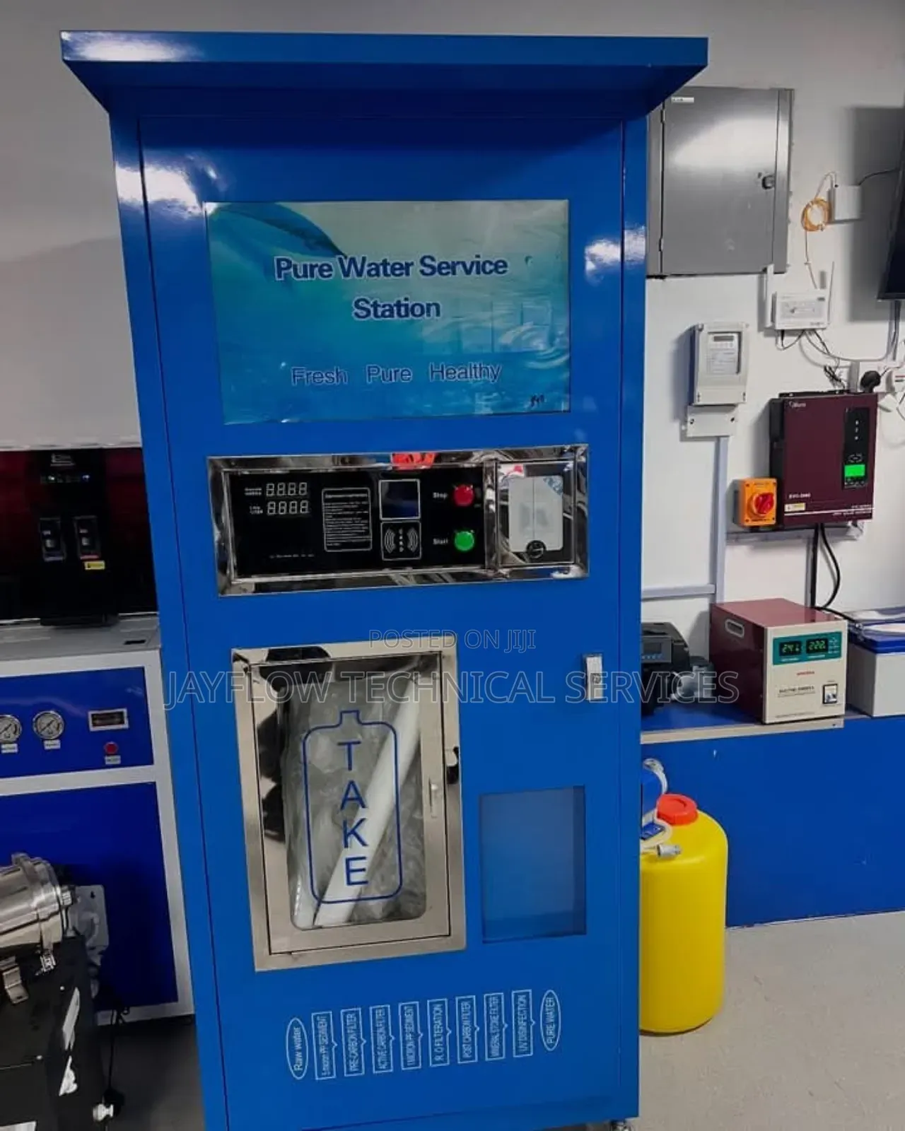 Card and Coin Water Vending Machine