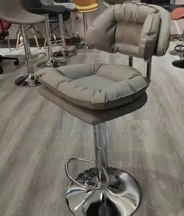 Home Chairs: Bar Chair Upholstered in Pu Leather