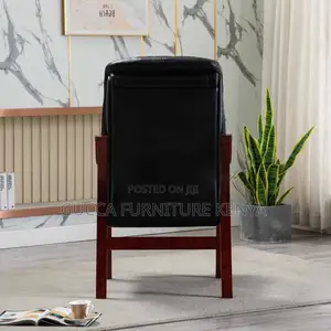 Office Chairs: Orthopaedic Armchair Faux Leather in Black