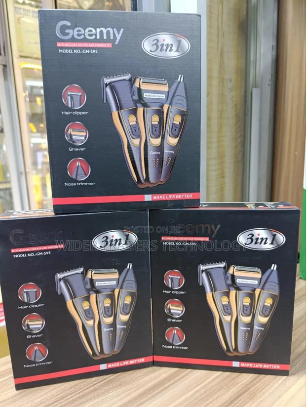 Geemy 3in1.* Model : Gm-595* Rechargeable Shaver