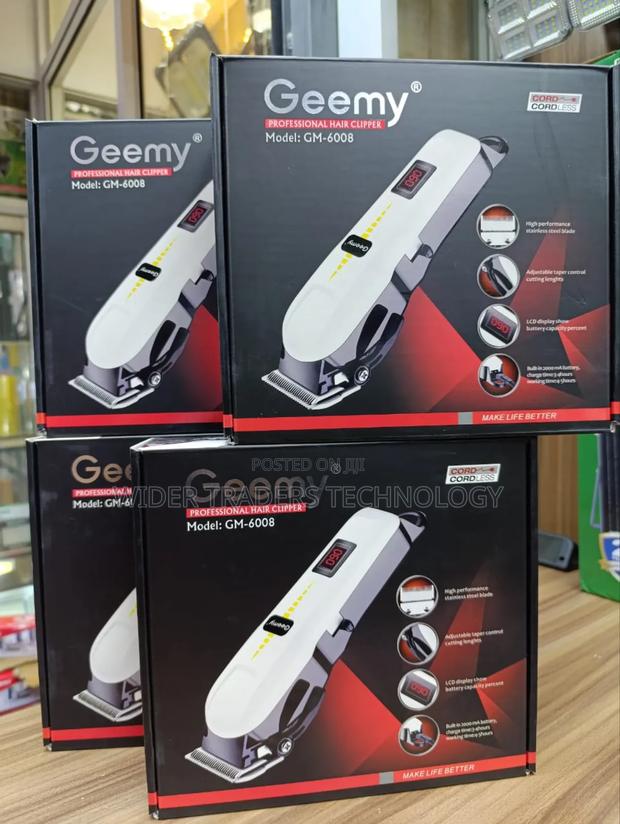 Geemy Professional Cordless Hair Clipper.** Model: Gm-6008