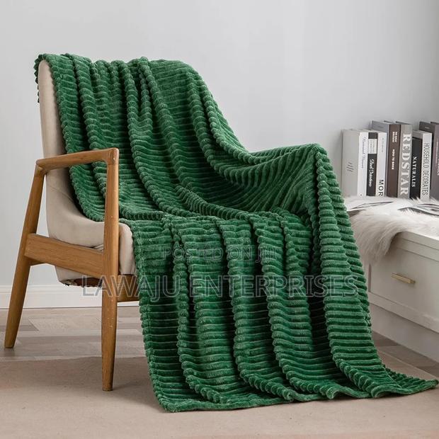Emerald Green Fleece Blanket - main view