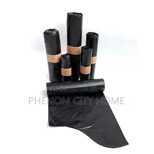 50pc Black Disposable Garbage Bags Available