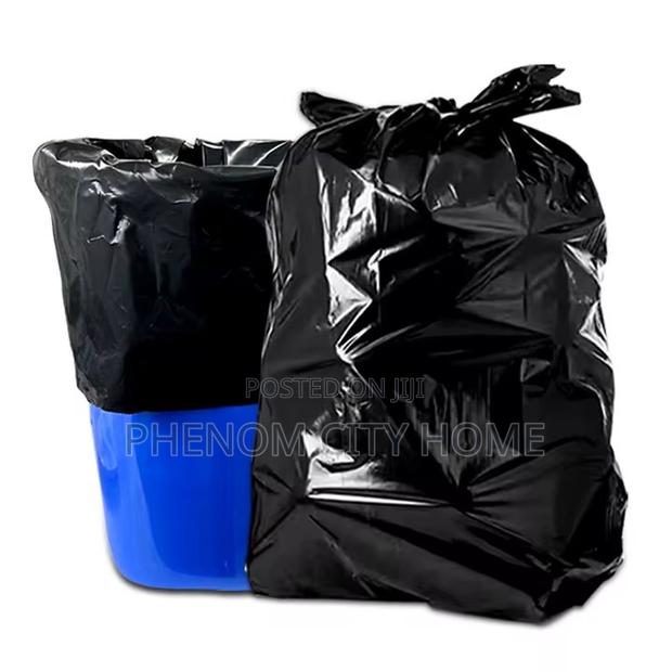 50pc Black Disposable Garbage Bags Available
