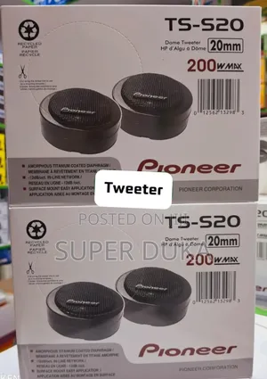 Quality Pioneer Dome Tweeter.200w 20mm Ts-S20