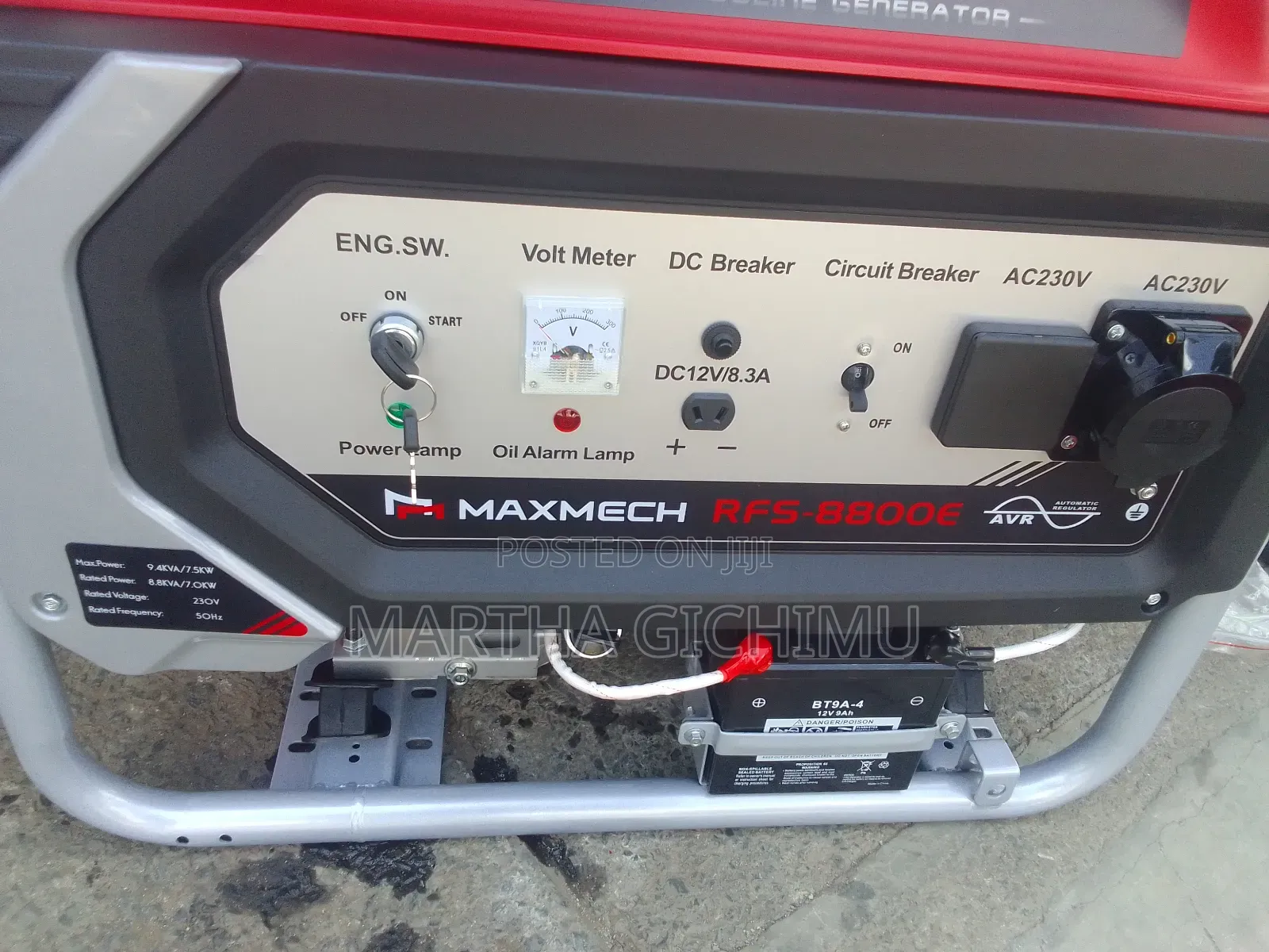 Maxmech Rfs8800e Gasoline Generator