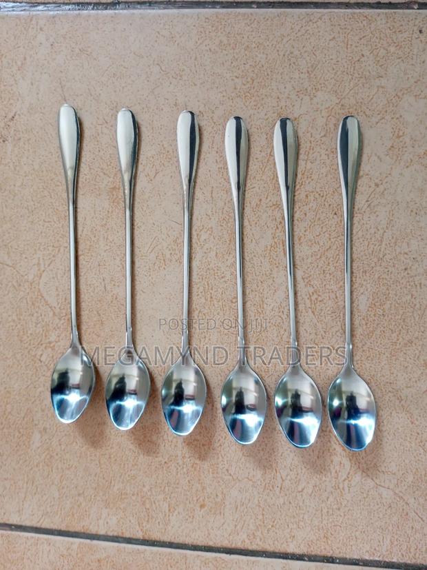 6pc Long Tea Spoon/Stainless Steel Tea Spoon - thumbnail 2