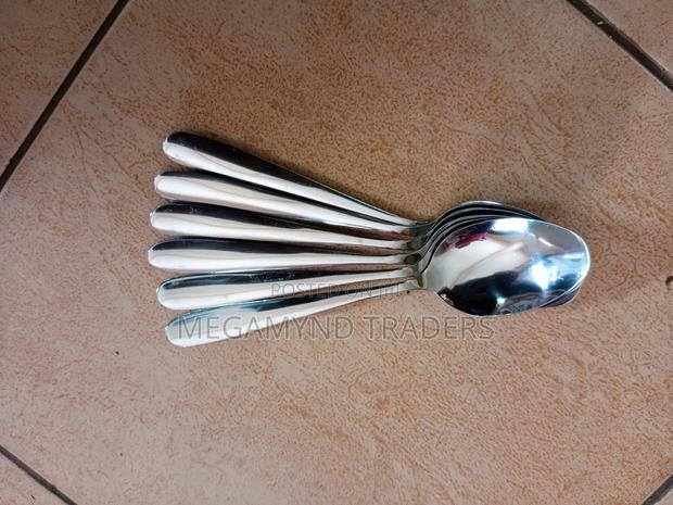 6pc Table Spoons/Stainless Steel Spoons - thumbnail 3
