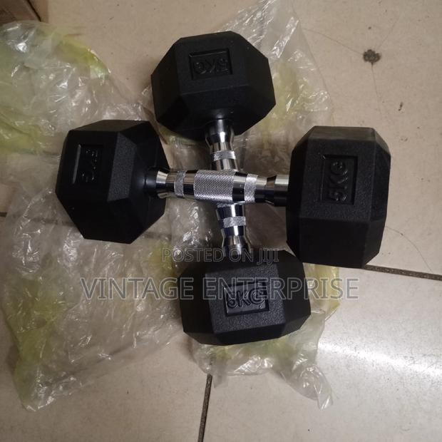 Hexagonal Dumbbell 5kg a Pair - thumbnail 2