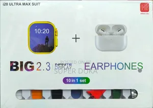 Smart Watch I20 Ultra Max Suit 10 in 1 Set Bluetooth Pods