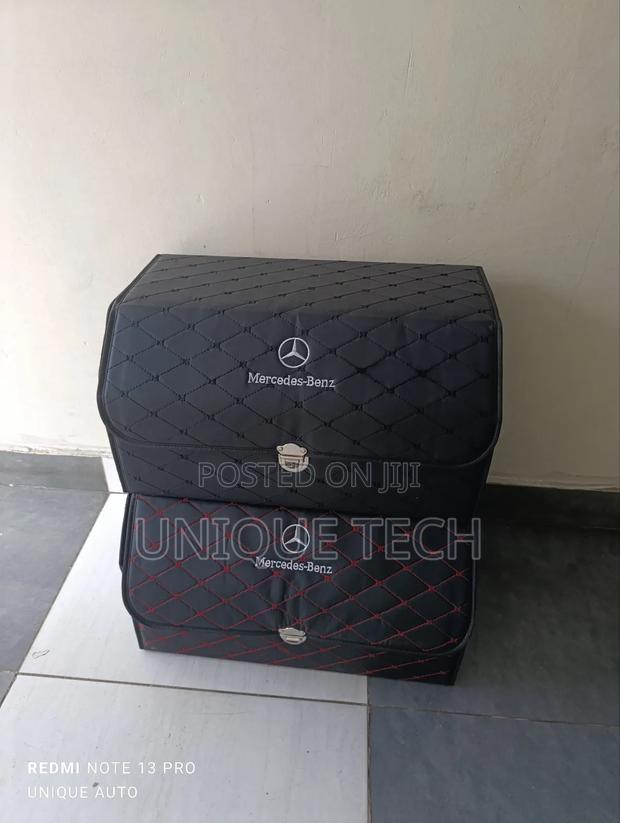 Mercedes Leather Car Boot Organizer – Stylish Functional