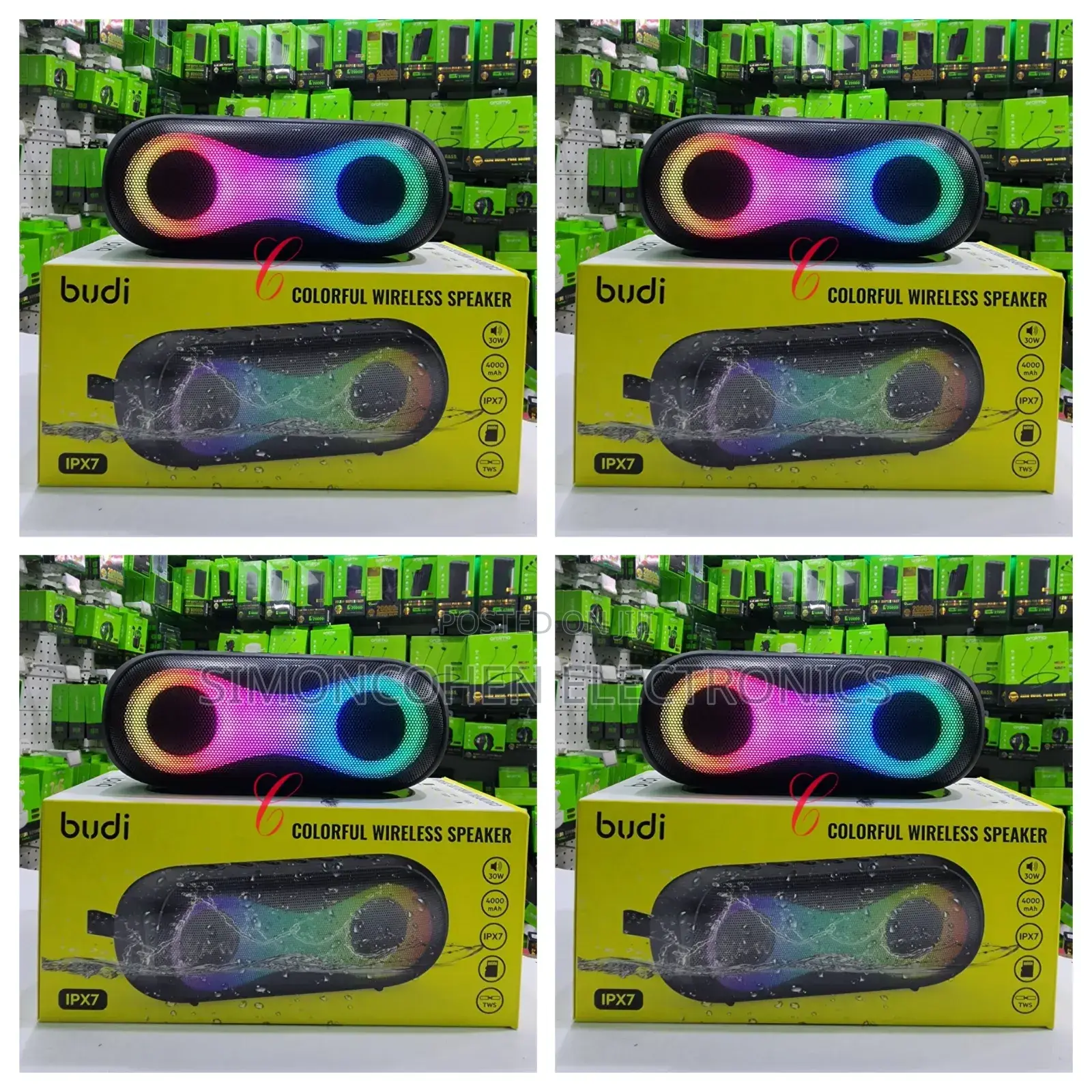 Budi Colourful Wireless Speaker